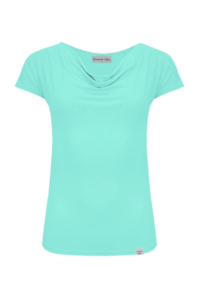 MERLIA z krótkimi rękawami Blue Turquoise przód.jpg