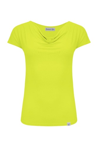 MERLIA z krótkimi rękawami Bright Chartreuse przód.jpg