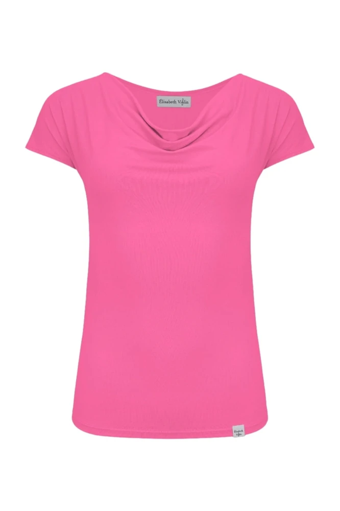 MERLIA z krótkimi rękawami Shocking Pink przód.jpg