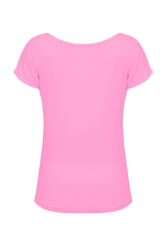 MERLIA z krótkimi rękawami Aurora Pink tył.jpg