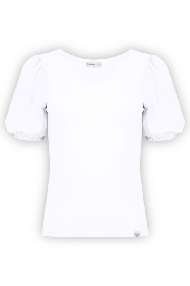 VIVA z krótkimi rękawami Brilliant White przód.jpg