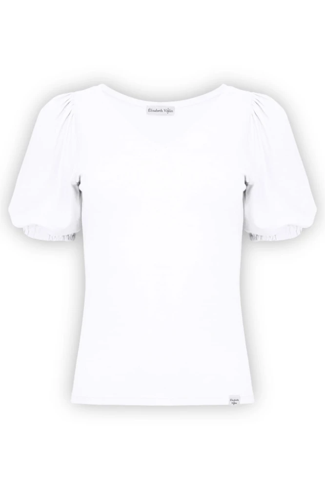 VIVA z krótkimi rękawami Brilliant White przód.jpg