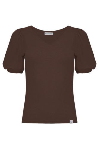 VIVA z krótkimi rękawami Chestnut przód.jpg