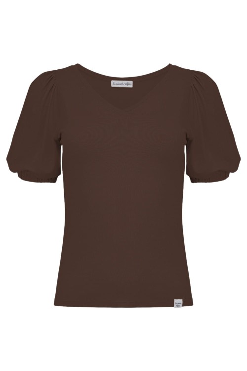 VIVA z krótkimi rękawami Chestnut przód.jpg