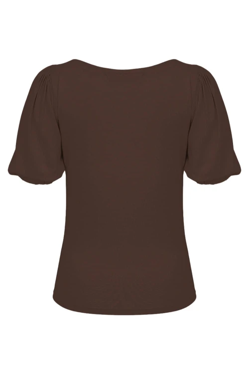 VIVA z krótkimi rękawami Chestnut tył.jpg