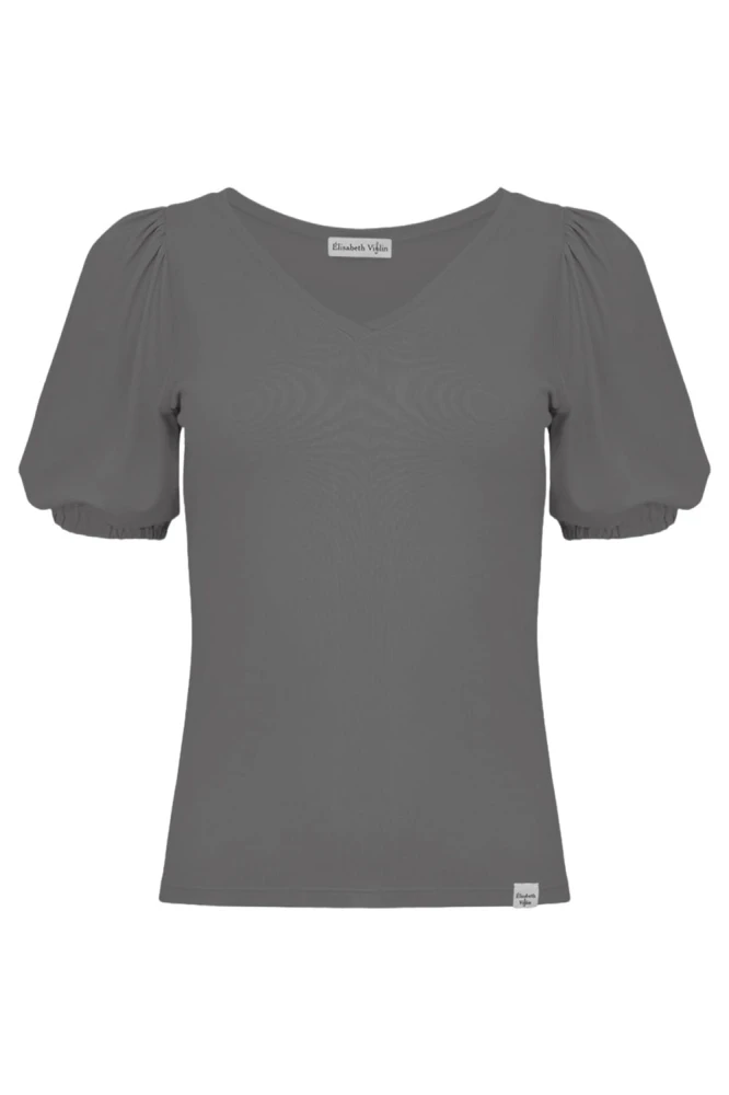 VIVA z krótkimi rękawami Charcoal Gray przód.jpg