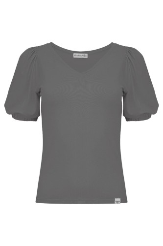 VIVA z krótkimi rękawami Charcoal Gray przód.jpg