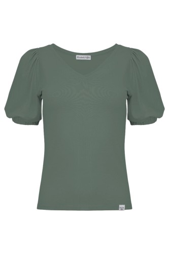 VIVA z krótkimi rękawami Balsam Green przód.jpg