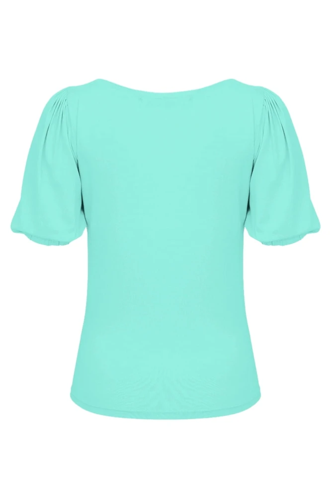 VIVA z krótkimi rękawami Blue Turquoise tył.jpg