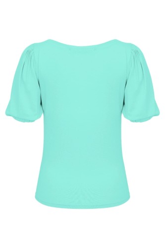 VIVA z krótkimi rękawami Blue Turquoise tył.jpg