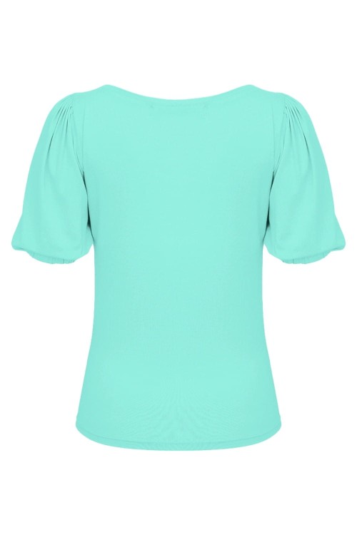 VIVA z krótkimi rękawami Blue Turquoise tył.jpg