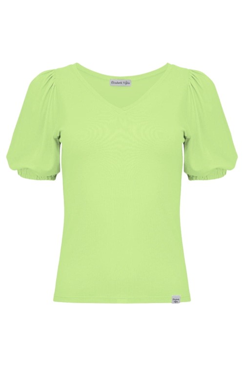 VIVA z krótkimi rękawami Sap Green przód.jpg