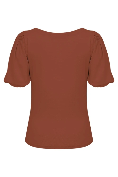 VIVA z krótkimi rękawami Burnt Henna tył.jpg