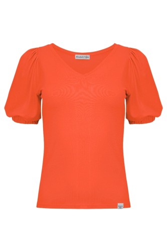 VIVA z krótkimi rękawami Flame Scarlet przód.jpg