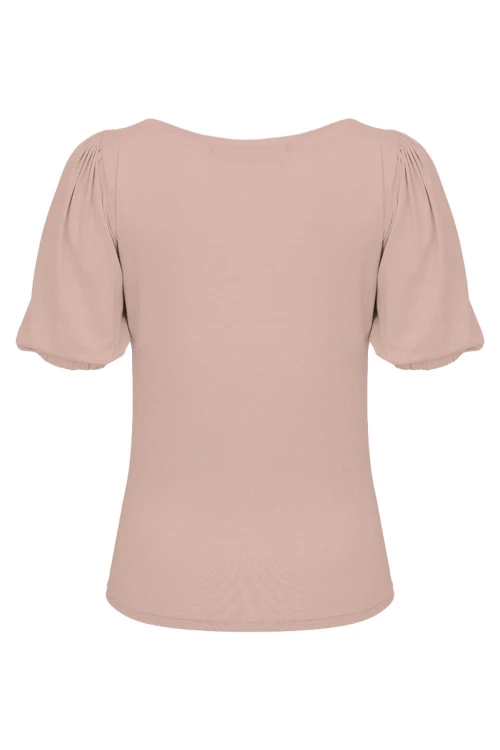 VIVA z krótkimi rękawami Warm Taupe tył.jpg