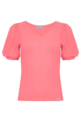 VIVA z krótkimi rękawami Sunkist Coral przód.jpg