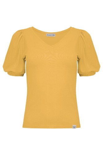 VIVA z krótkimi rękawami Mineral Yellow przód.jpg