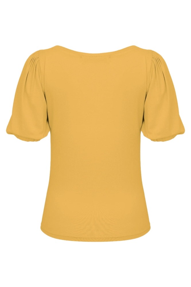 VIVA z krótkimi rękawami Mineral Yellow tył.jpg
