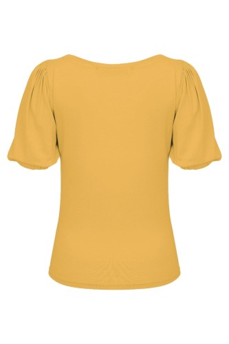 VIVA z krótkimi rękawami Mineral Yellow tył.jpg