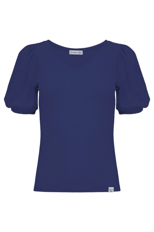 VIVA z krótkimi rękawami Sodalite Blue przód.jpg