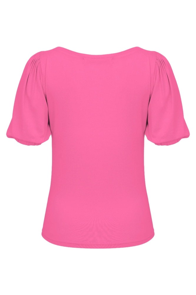 VIVA z krótkimi rękawami Shocking Pink tył.jpg