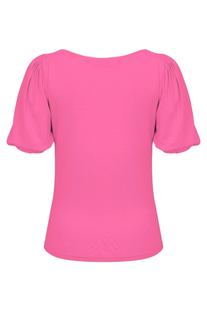 VIVA z krótkimi rękawami Shocking Pink tył.jpg