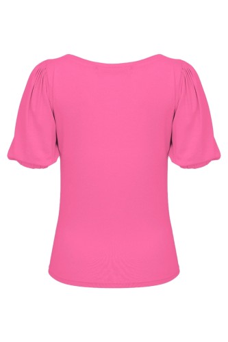 VIVA z krótkimi rękawami Shocking Pink tył.jpg