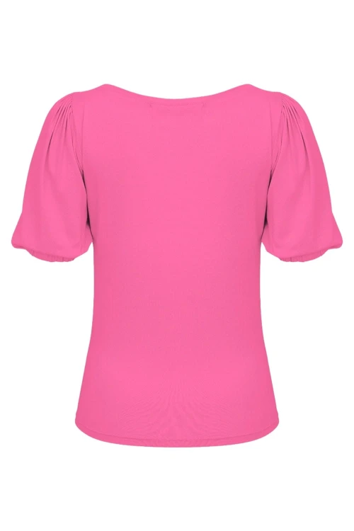 VIVA z krótkimi rękawami Shocking Pink tył.jpg