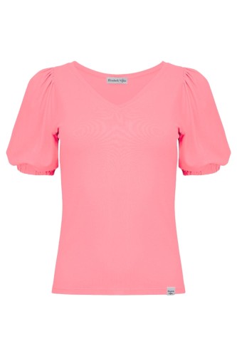 VIVA z krótkimi rękawami Geranium Pink przód.jpg