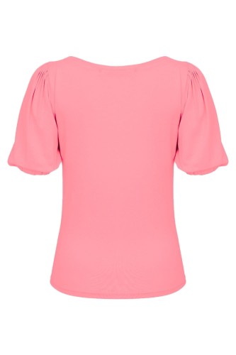 VIVA z krótkimi rękawami Geranium Pink tył.jpg