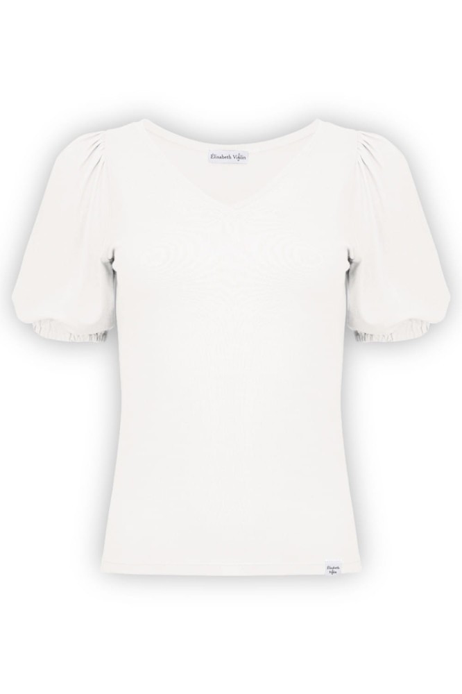 VIVA z krótkimi rękawami Star White przód.jpg
