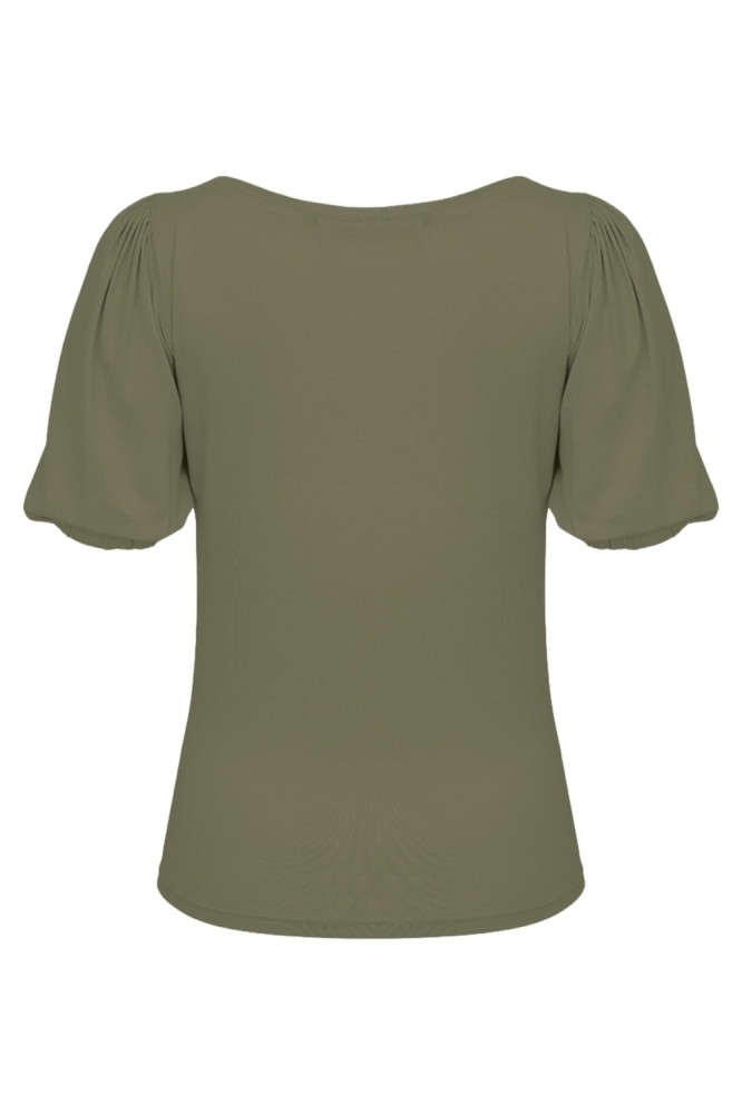 VIVA z krótkimi rękawami Dusty Olive tył.jpg