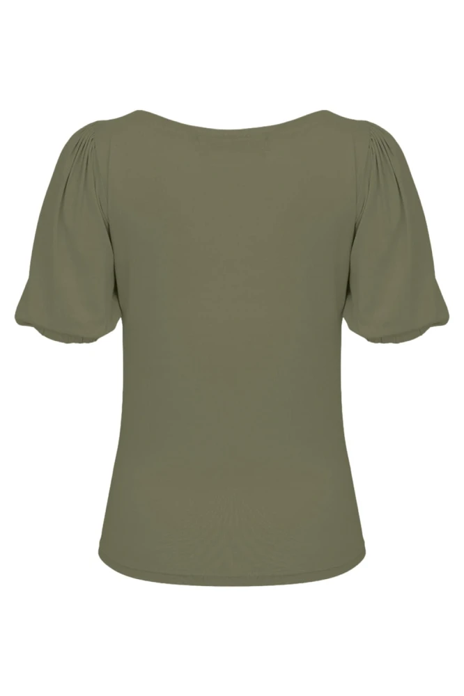 VIVA z krótkimi rękawami Dusty Olive tył.jpg