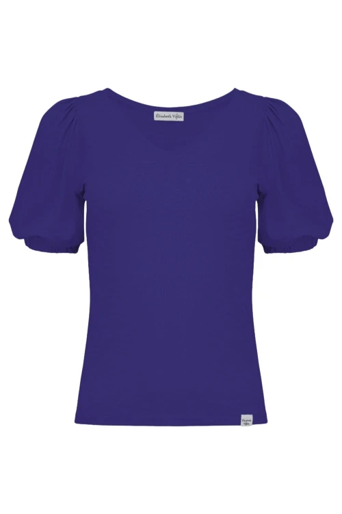 VIVA z krótkimi rękawami Clematis Blue przód.jpg