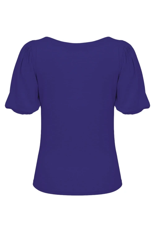 VIVA z krótkimi rękawami Clematis Blue tył.jpg