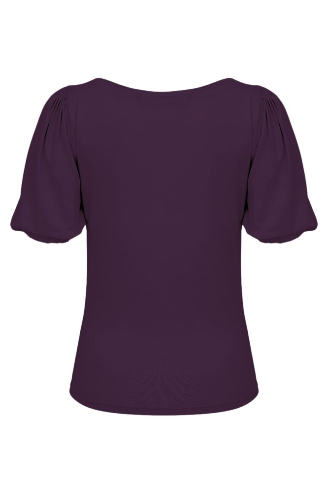VIVA z krótkimi rękawami Plum Purple tył.jpg