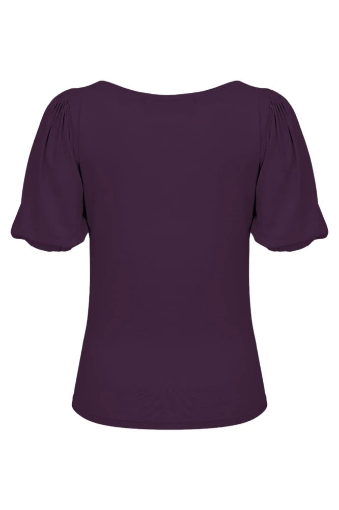 VIVA z krótkimi rękawami Plum Purple tył.jpg