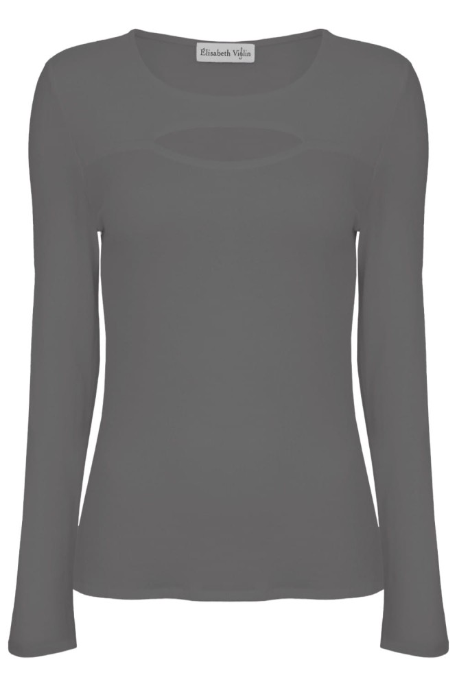 Charcoal Gray FARI z długimi rękawami przód.jpg