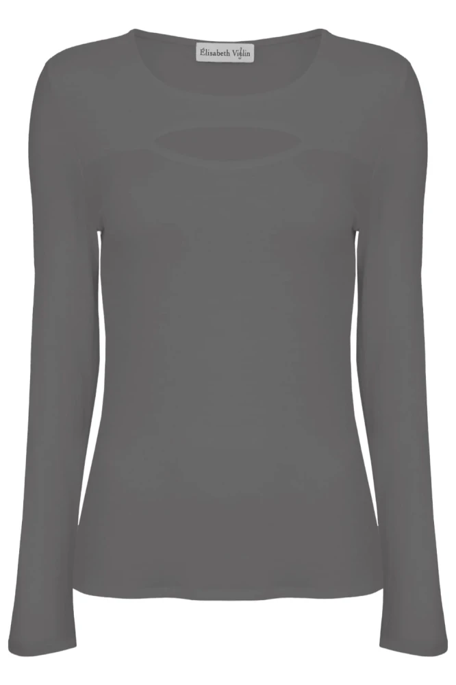 Charcoal Gray FARI z długimi rękawami przód.jpg