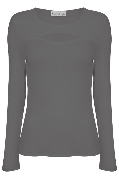 Charcoal Gray FARI z długimi rękawami przód.jpg