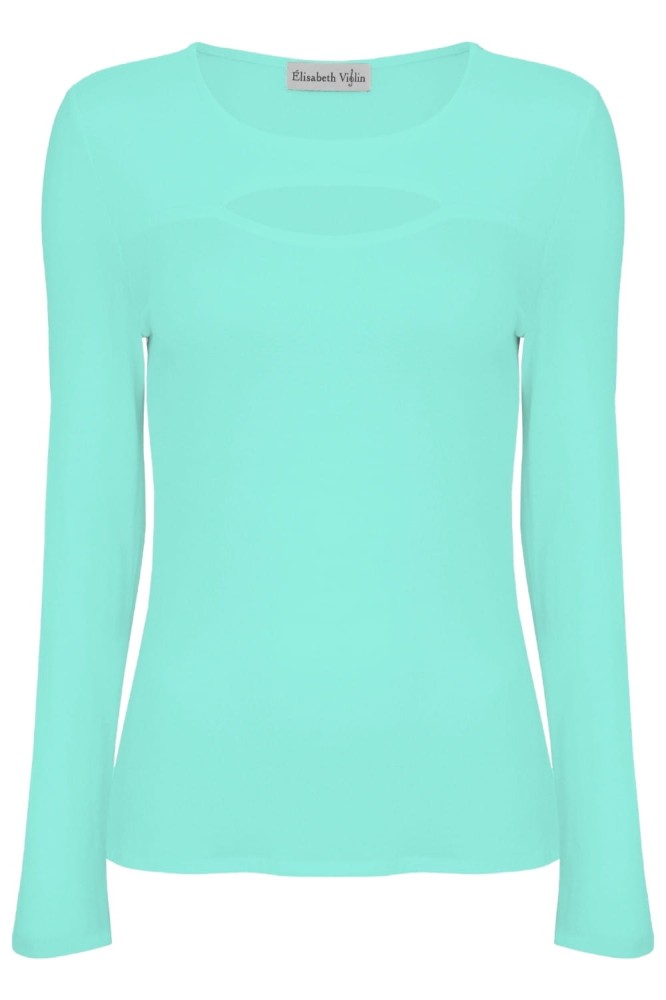 Blue Turquoise FARI z długimi rękawami przód.jpg