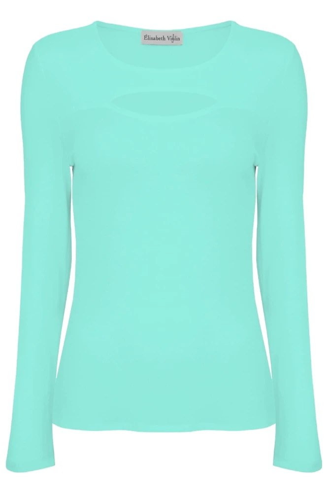 Blue Turquoise FARI z długimi rękawami przód.jpg
