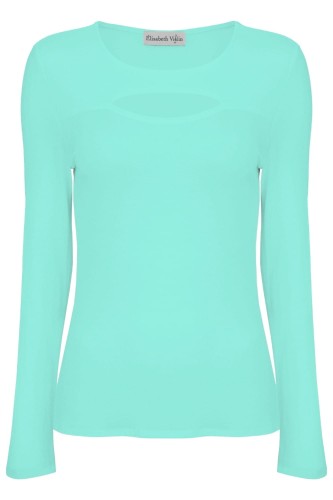 Blue Turquoise FARI z długimi rękawami przód.jpg