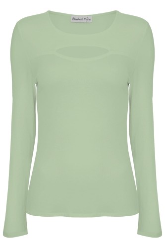 Iceberg Green FARI z długimi rękawami przód.jpg