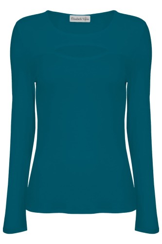 Moroccan Blue FARI z długimi rękawami przód.jpg