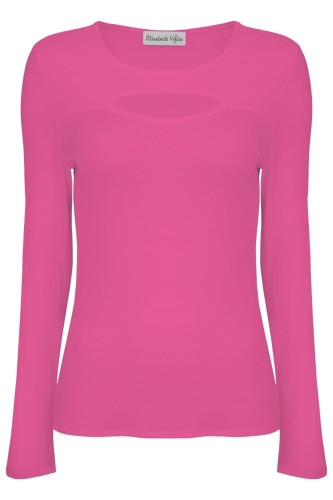 Fuchsia Rose FARI z długimi rękawami przód.jpg