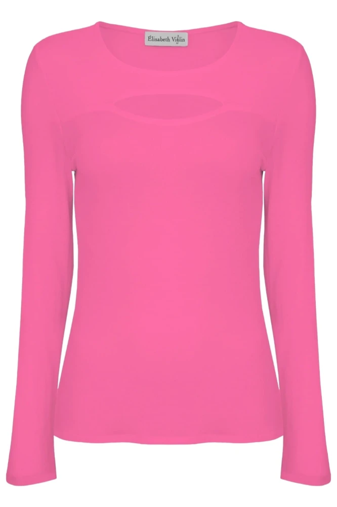 Shocking Pink FARI z długimi rękawami przód.jpg