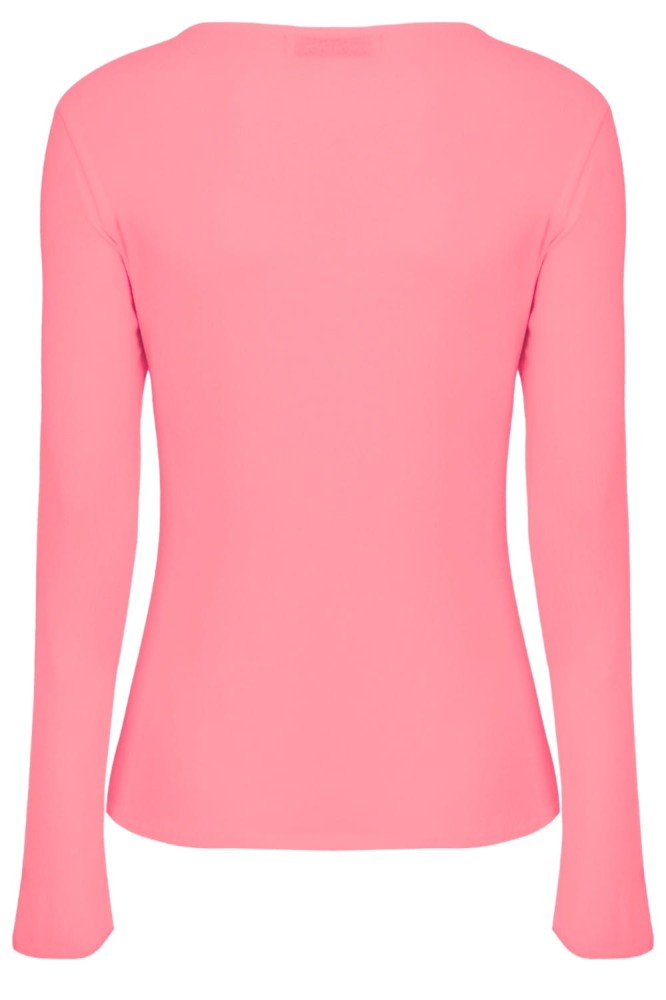 Geranium Pink FARI z długimi rękawami tył.jpg