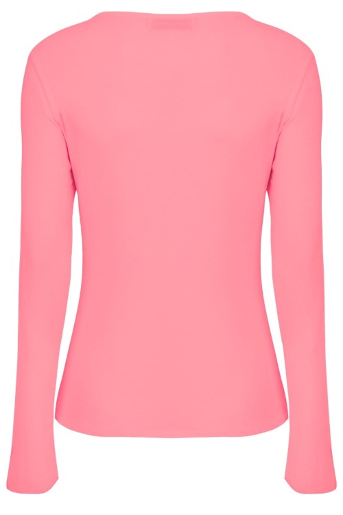 Geranium Pink FARI z długimi rękawami tył.jpg