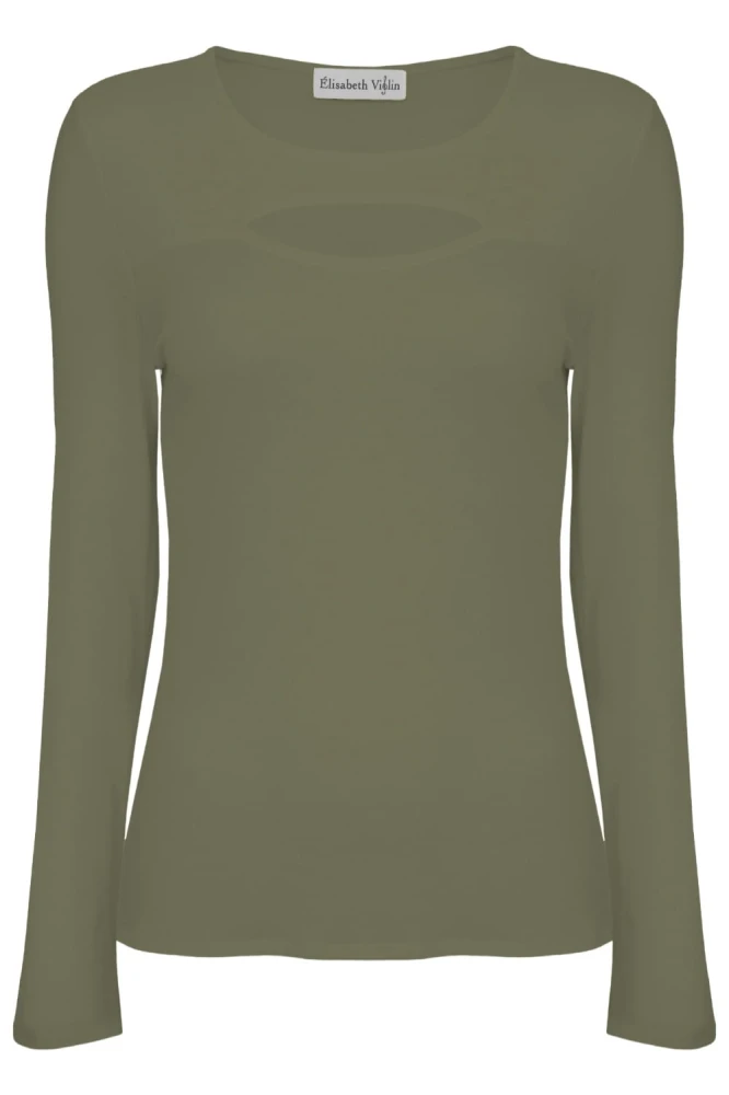 Dusty Olive FARI z długimi rękawami przód.jpg